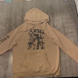 Taylor Swift Brown Hoodie ONLY WORN ONCE!! (Runs big but extremely soft imo)